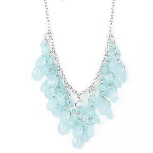 Paparazzi Crystal Cabaret Blue Necklace & Earrings Set